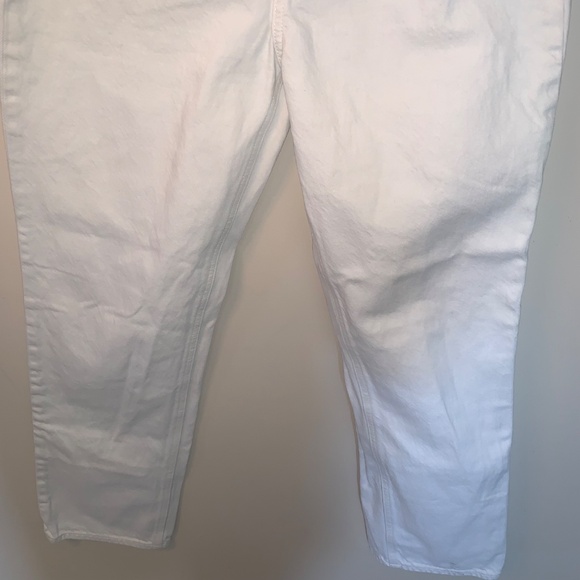 Denim Forum The Joni High Rise Loose White Jeans 29L 25 - Picture 15 of 16